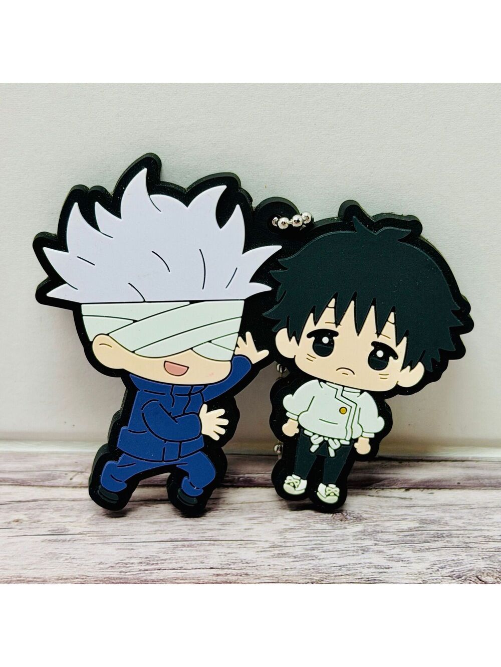 Jujutsu Kaisen Buddy Collection Gojo & Yuta Rubber Keychain Japan US Seller